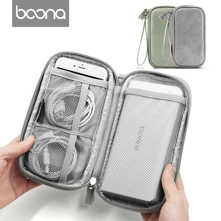 Waterproof PU Leather Power bank Storage Bag